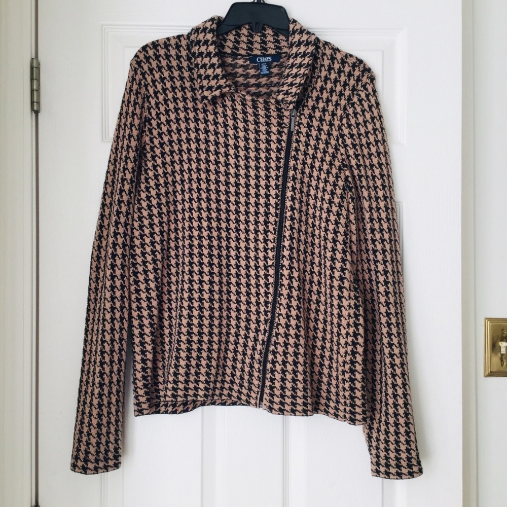 Chaps Houndstooth Sweater